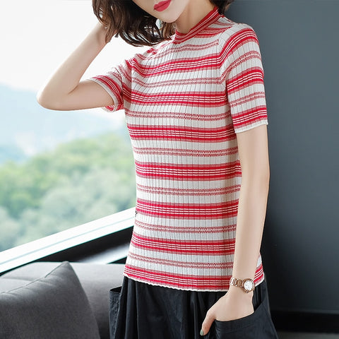 Striped Two Color Sweater