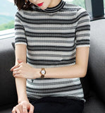 Striped Two Color Sweater