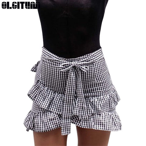 Ruffle Bow Tie Skirt