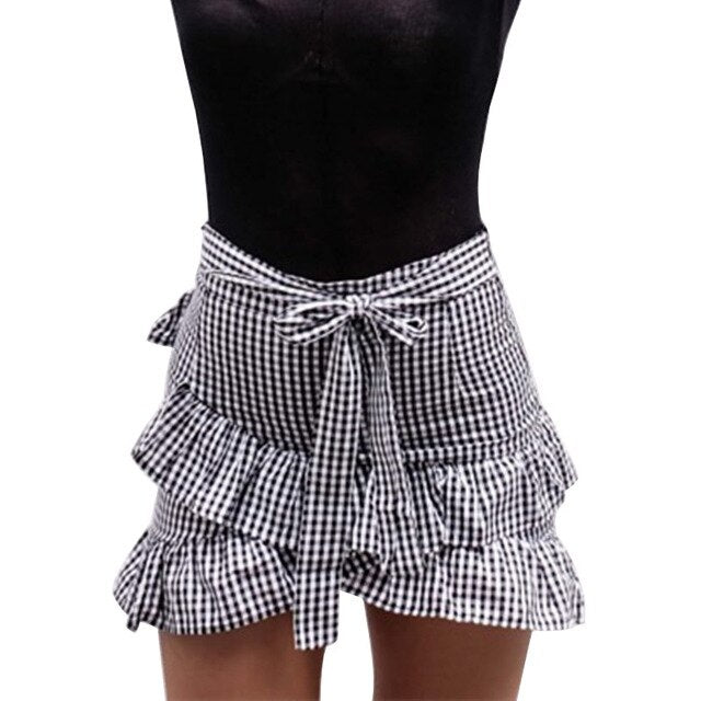 Ruffle Bow Tie Skirt
